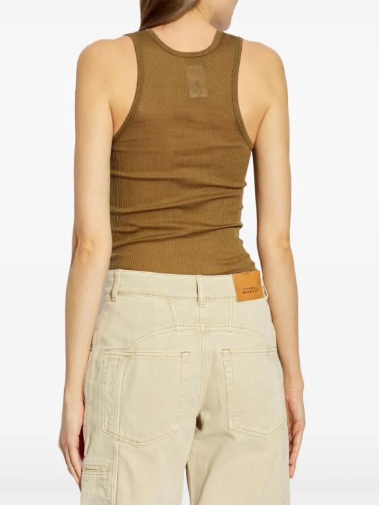  이자벨마랑 민소매 티셔츠 TS0257FAC1N03I khaki - ISABEL MARANT