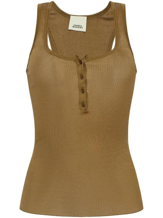  이자벨마랑 민소매 티셔츠 TS0257FAC1N03I khaki