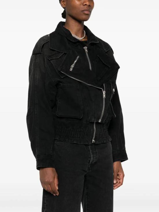  이자벨마랑 바이커 자켓 VE0497FBC2H01I black - ISABEL MARANT