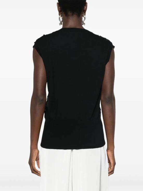  파비아나 필리피 민소매 티셔츠 MAD265F053L1630000 black - FABIANA FILIPPI