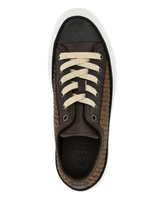  브루넬로 쿠치넬리 스니커즈 MZ39G2951C193 brown - BRUNELLO CUCINELLI