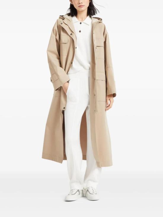  브루넬로 쿠치넬리 코트 MM5399821C6702 beige - BRUNELLO CUCINELLI