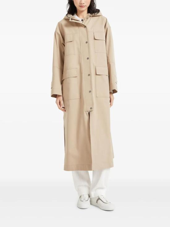  브루넬로 쿠치넬리 코트 MM5399821C6702 beige - BRUNELLO CUCINELLI