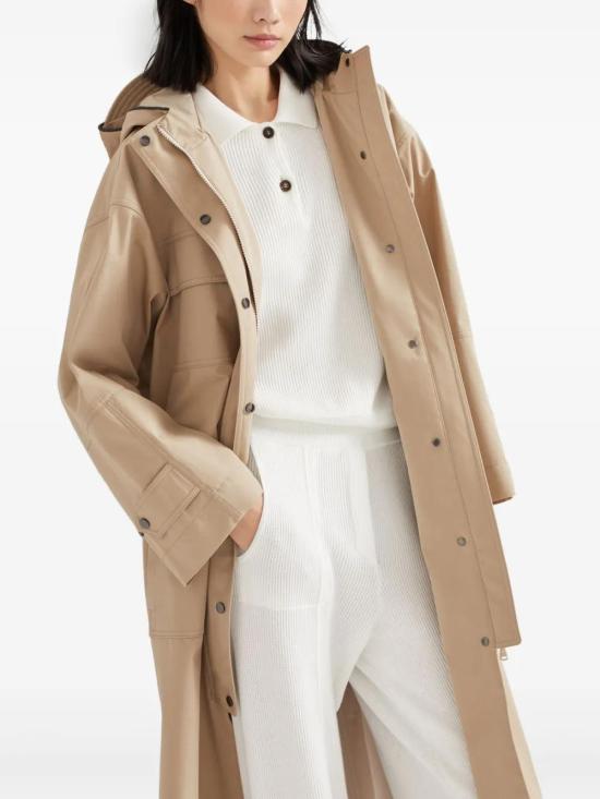  브루넬로 쿠치넬리 코트 MM5399821C6702 beige - BRUNELLO CUCINELLI