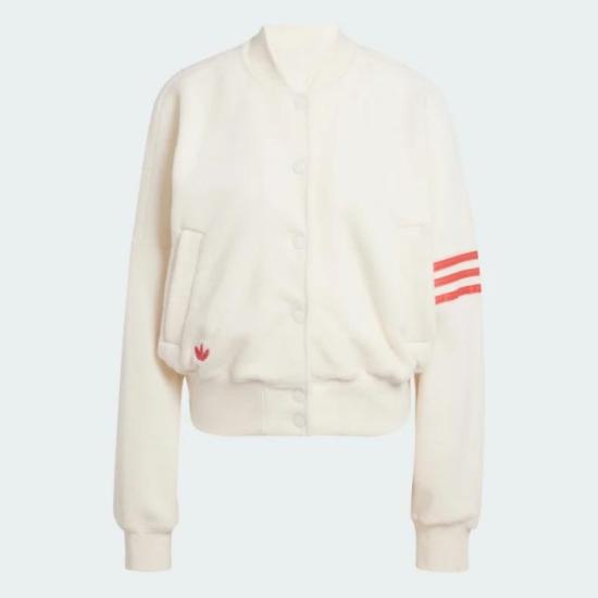  아디다스 봄버 자켓 JI8523 Cream White Real Coral DOM