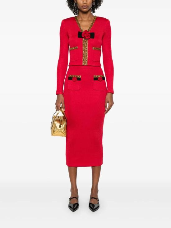  셀프 포트레이트 숏팬츠 RS25972MSK red - SELF PORTRAIT