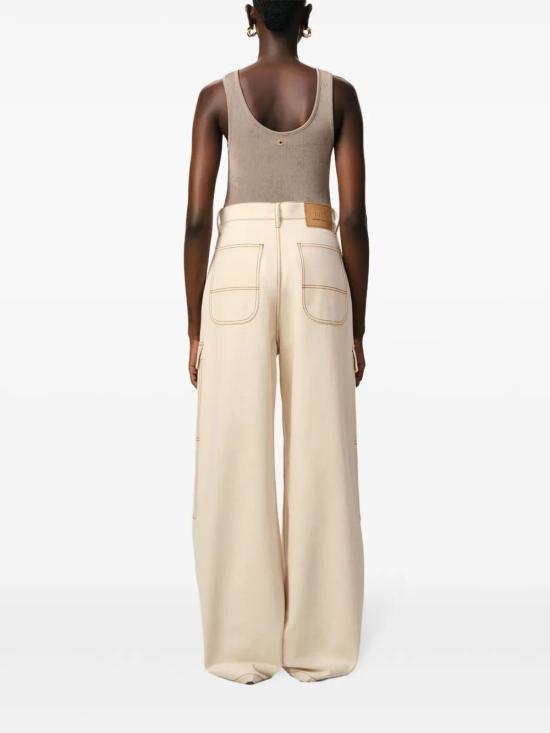  아미 스트레이트 팬츠 E25FTR306DE0039 beige - AMI