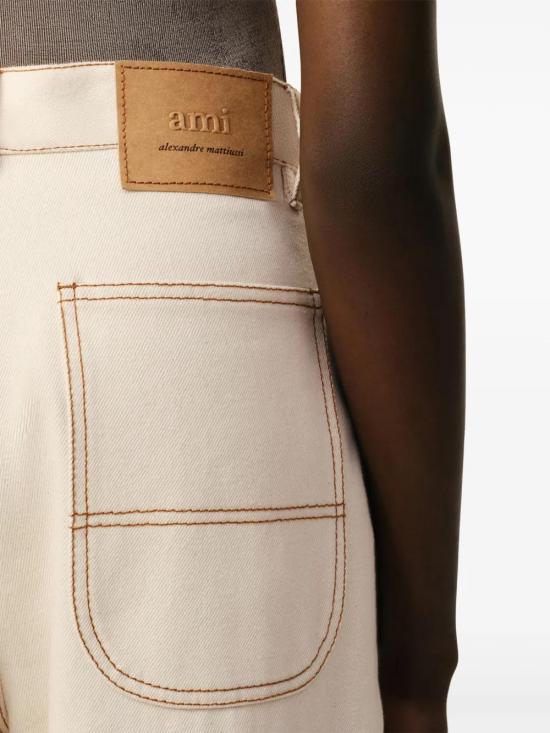 아미 스트레이트 팬츠 E25FTR306DE0039 beige - AMI