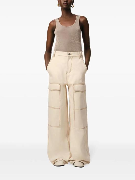  아미 스트레이트 팬츠 E25FTR306DE0039 beige - AMI