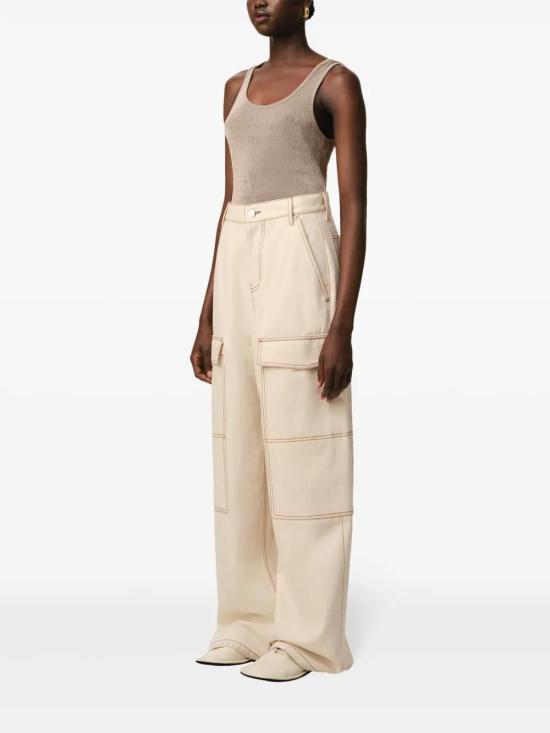  아미 스트레이트 팬츠 E25FTR306DE0039 beige - AMI