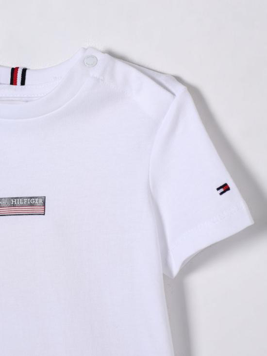 25SS [키즈] 타미힐피거 티셔츠 KB0KB09362 YBR White - TOMMY HILFIGER