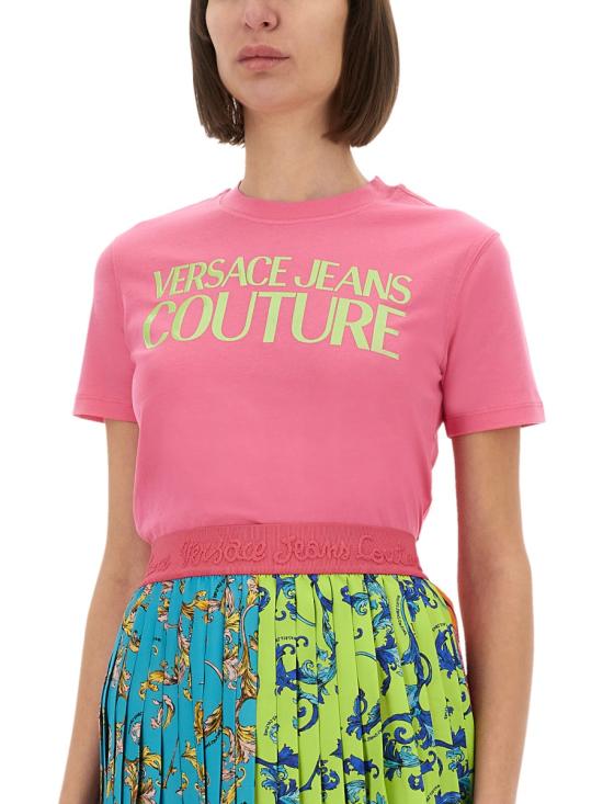 25SS 베르사체 반팔 티셔츠 78HAHE05 CJ00E494 PINK - VERSACE