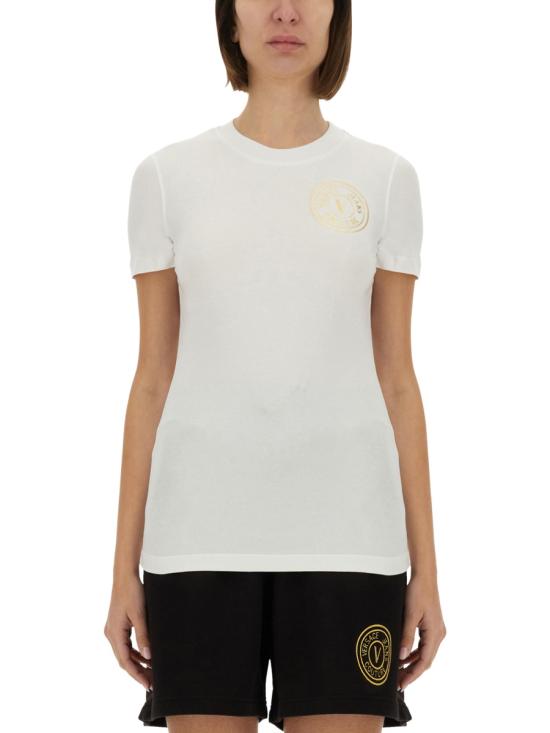 25SS 베르사체 반팔 티셔츠 78HAHT00 CJ03TG03 WHITE - VERSACE