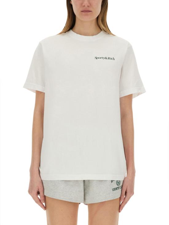 25SS 스포티앤리치 반팔 티셔츠 TO043606300WH01 48 WHITE