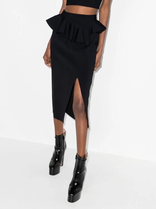  알렉산더 맥퀸 미디 스커트 710229Q1A3H - ALEXANDER MCQUEEN