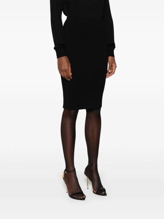  생로랑 미디 스커트 758123Y76HG - SAINT LAURENT