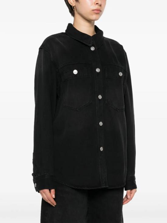  이자벨마랑 셔츠 CH0129FAB1H07I black - ISABEL MARANT