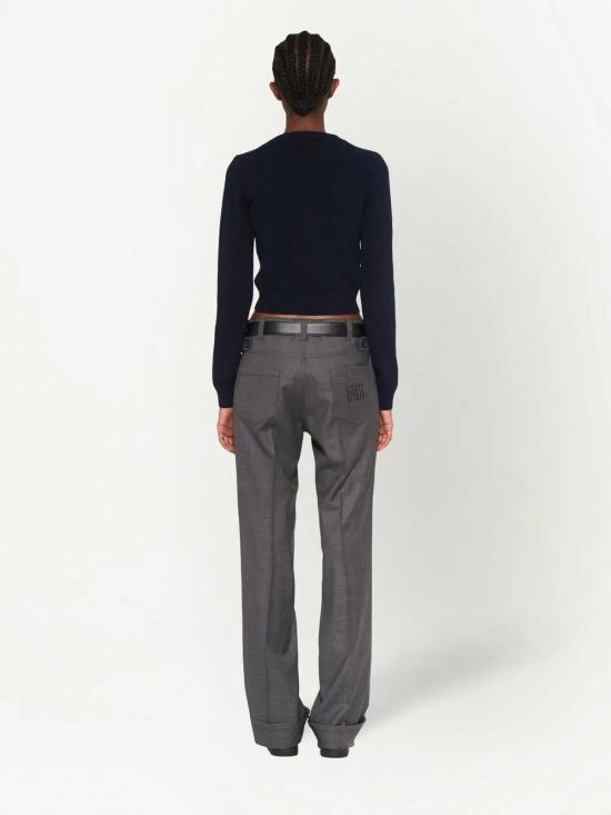  미우미우 스웨터 MML725S23112LJ navy - MIU MIU