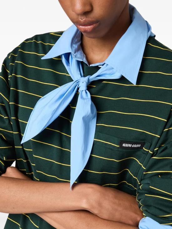  미우미우 긴팔 티셔츠 MJL014SOOO14RT green - MIU MIU