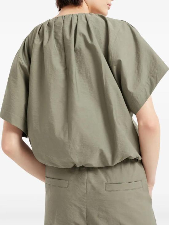  브루넬로 쿠치넬리 블라우스 M0F79HJ500C3066 green - BRUNELLO CUCINELLI