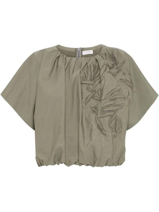  브루넬로 쿠치넬리 블라우스 M0F79HJ500C3066 green