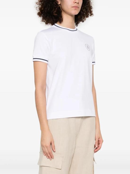  브루넬로 쿠치넬리 반팔 티셔츠 M0T81VD110CSD82 white - BRUNELLO CUCINELLI