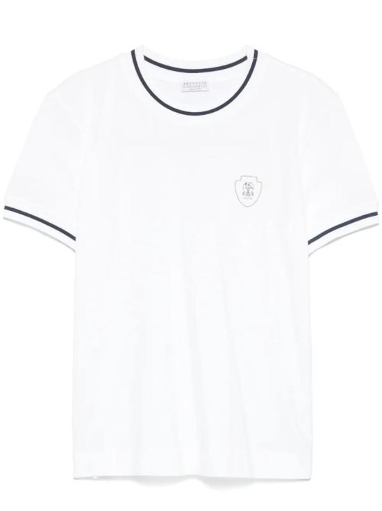  브루넬로 쿠치넬리 반팔 티셔츠 M0T81VD110CSD82 white