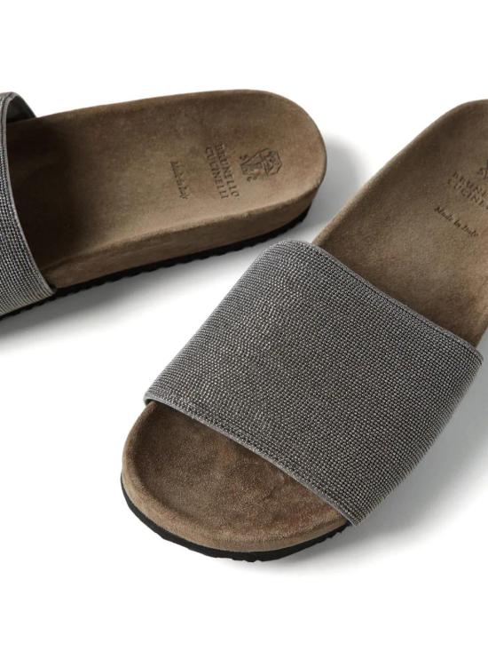  브루넬로 쿠치넬리 모닐리 뱀프 슬라이더 뮬/슬리퍼 MZMIG1390C6351 - BRUNELLO CUCINELLI