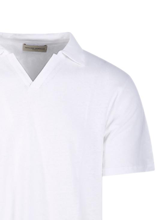 25SS 오피신 제네랄 폴로 티셔츠 S25MTEE208 WHITE - OFFICINE GENERALE