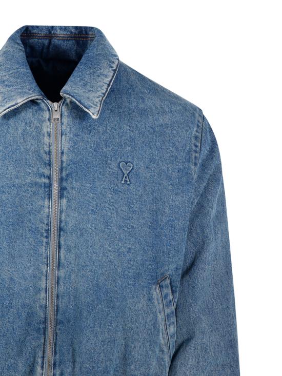 25SS 아미 데님 자켓 HJK043 DE0046 480 USED BLUE - AMI