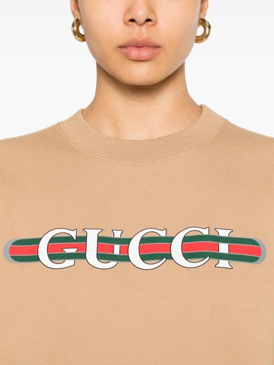  구찌 긴팔 티셔츠 789582XJG60 camel - GUCCI