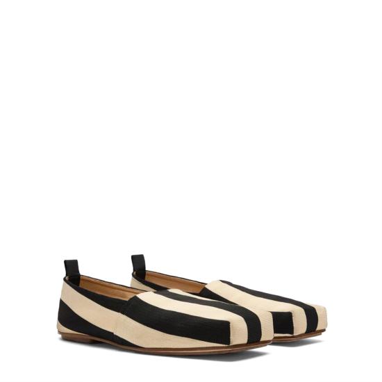 25SS 자크뮈스 플랫 슈즈 243FO1514362 162 BEIGE BLACK - JACQUEMUS