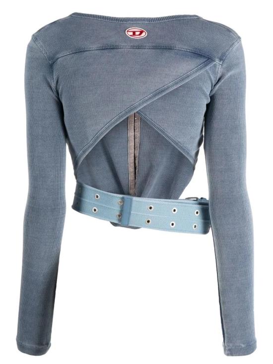  디젤 반팔 티셔츠 A075700DMAE blue - DIESEL