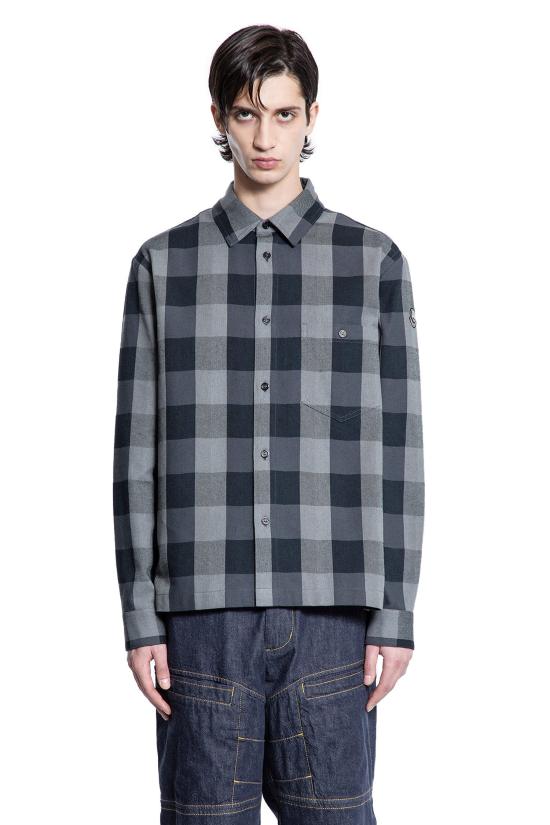  몽클레어 긴팔 셔츠 2F00002M5950F99 Grey - MONCLER
