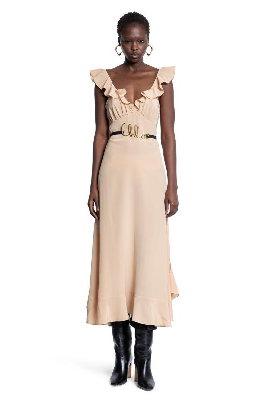  끌로에 롱 원피스 CH25SRO29125285 Brown - CHLOE