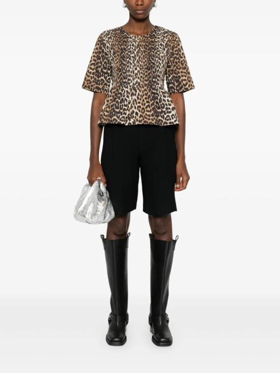  가니 블라우스 W0205 brown - GANNI