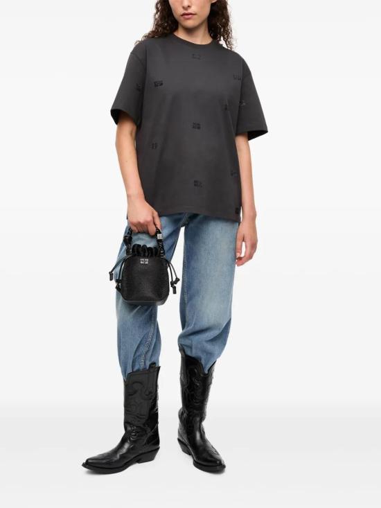  가니 반팔 티셔츠 T4177 black - GANNI