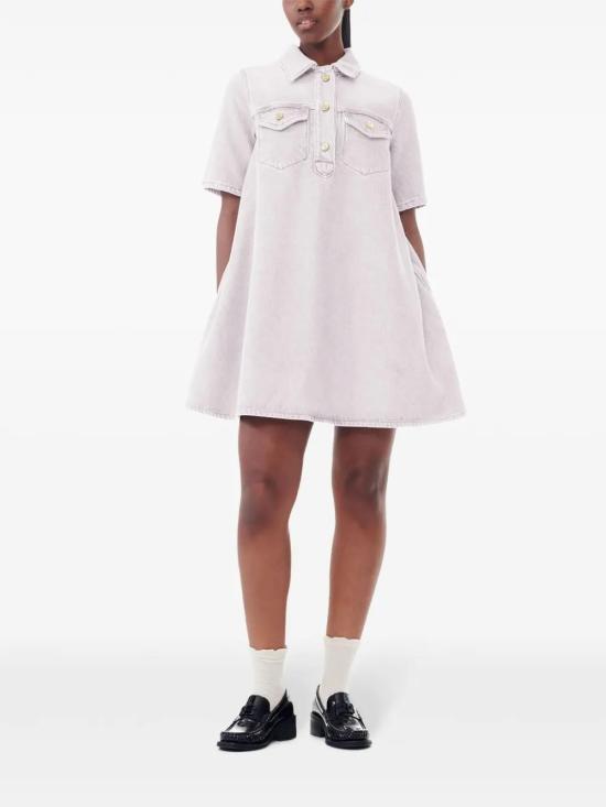  가니 숏 원피스 J1524 pink - GANNI