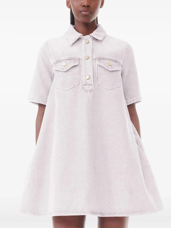  가니 숏 원피스 J1524 pink - GANNI