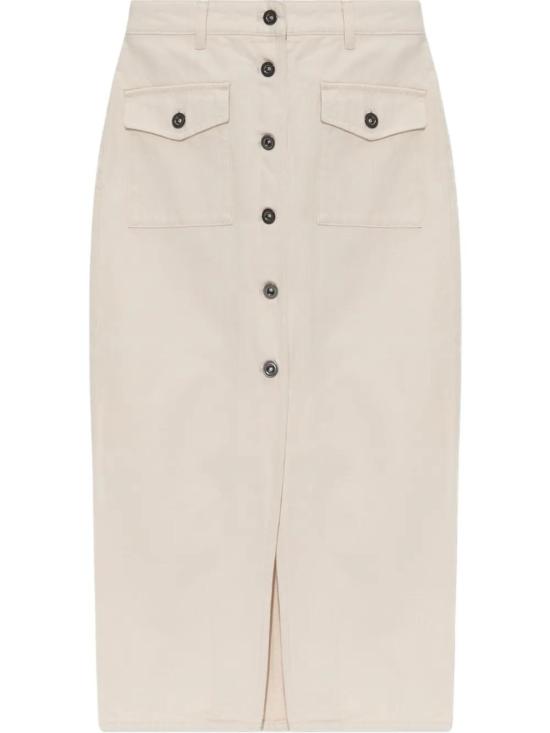  셀프 포트레이트 미디 스커트 SS25812MSK