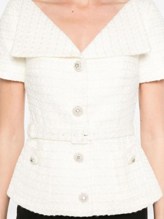  셀프 포트레이트 블라우스 SS25148T - SELF PORTRAIT