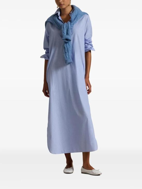  폴로 랄프로렌 롱 원피스 211962118001 blue - POLO RALPH LAUREN