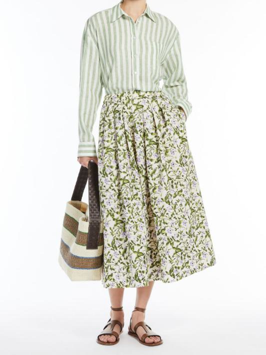 25SS 위켄드막스마라 롱 스커트 2515101092600 012 ecru - WEEKEND MAX MARA