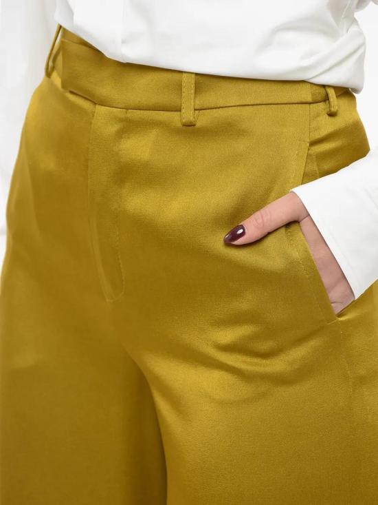  생로랑 스트레이트 팬츠 735726Y3G36 yellow - SAINT LAURENT