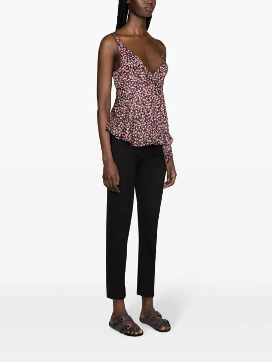  이자벨마랑 민소매 티셔츠 HT0353FAB1J03I midnight blue - ISABEL MARANT