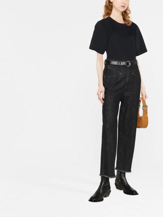  이자벨마랑 반팔 티셔츠 TS0040FAA1N41I black - ISABEL MARANT