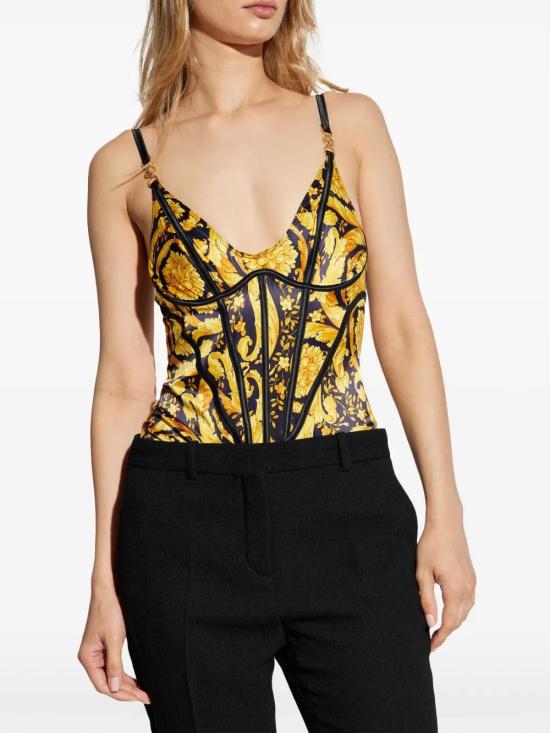  베르사체 바디수트 티셔츠 10148041A09498 - VERSACE