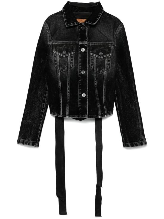  발렌시아가 데님 자켓 831697TSW65 black