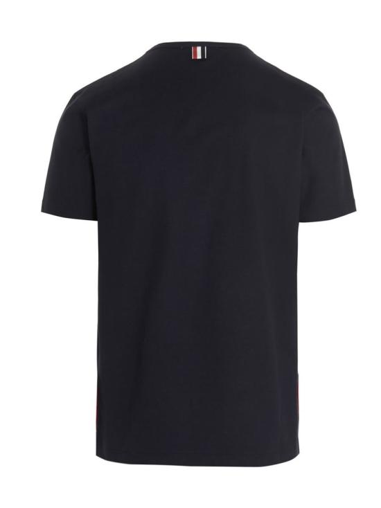 26SS 톰브라운 미디움 웨이트 저지 팁 포켓 크루넥 티셔츠 MJS010A01454 415 - THOM BROWNE