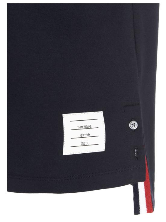 26SS 톰브라운 미디움 웨이트 저지 팁 포켓 크루넥 티셔츠 MJS010A01454 415 - THOM BROWNE